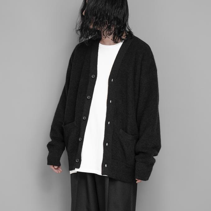 stein / Extra Fine Kid Mohair Cardigan (Black) | twelve