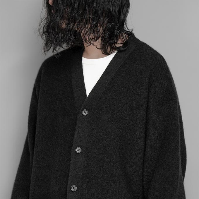 stein / Extra Fine Kid Mohair Cardigan (Black) | twelve