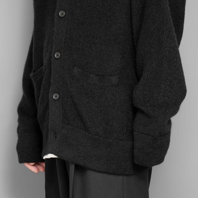 stein / Extra Fine Kid Mohair Cardigan (Black) | twelve