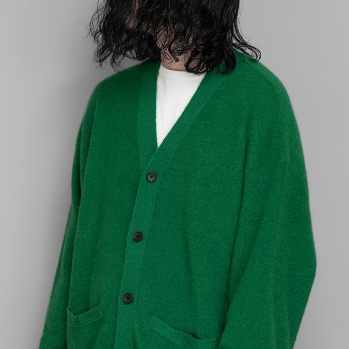 stein / Extra Fine Kid Mohair Cardigan (Green) | twelve