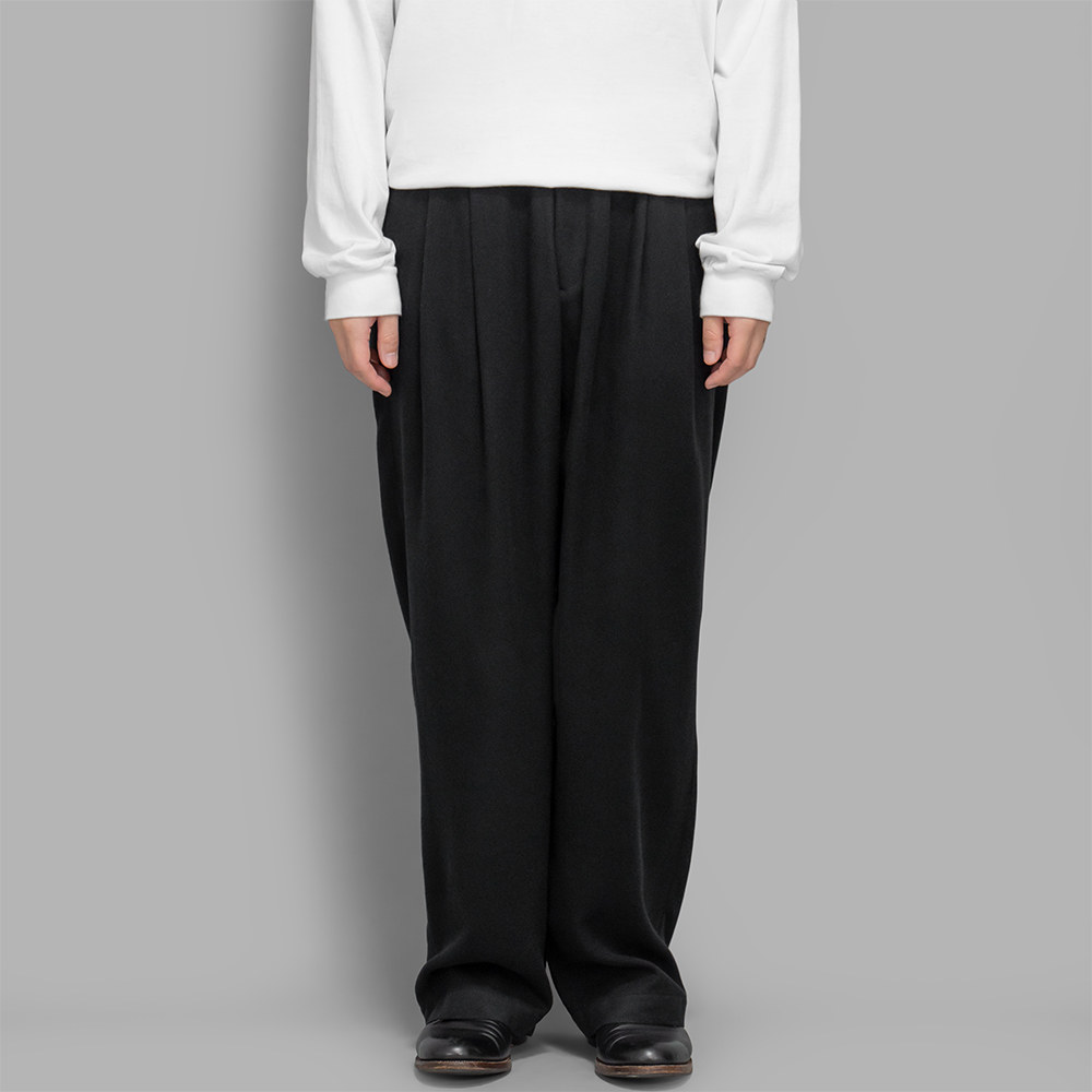 ssstein / Rayon Silk Flannel Wide Easy Trousers