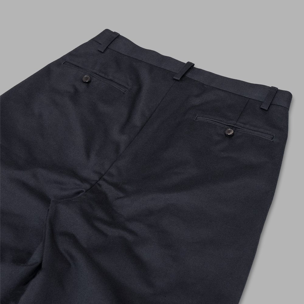 A.PRESSE / Type.1 Silk Blend Chino Trousers (Navy) | twelve