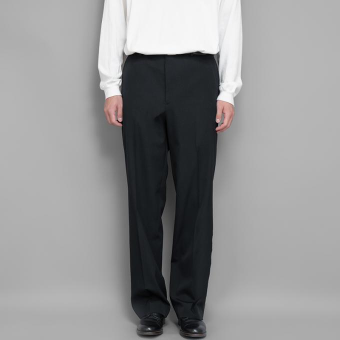 AURALEE / Light Wool Max Gabardine Slacks (Top Black) | twelve