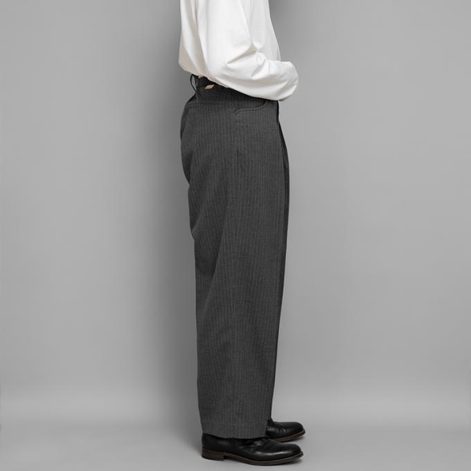 SALE】FARAH / One Tuck Wide Pants (Gray) | twelve