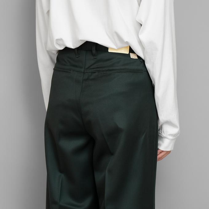SALE】FARAH / One Tuck Wide Pants (Dark Green) | twelve