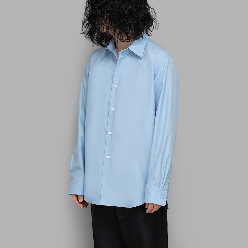 AURALEE / Washed Finx Twill Shirt (Light Blue)