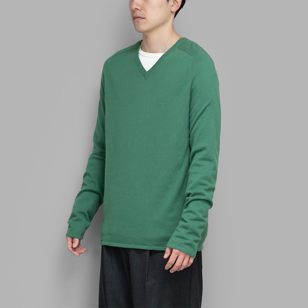 USED / Cashmere V Knit (Green)