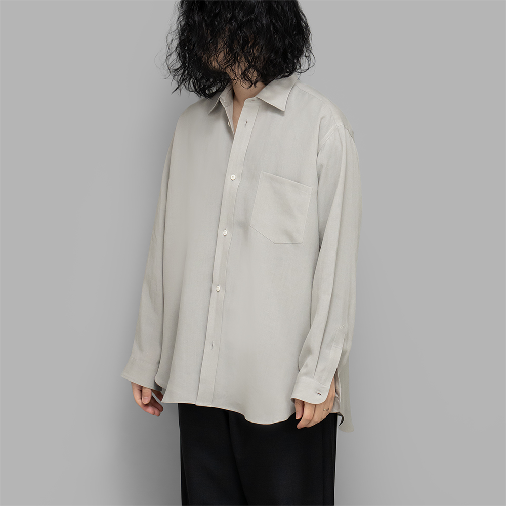 ENCOMING / Classic Long Sleeve Shirt (Beige)