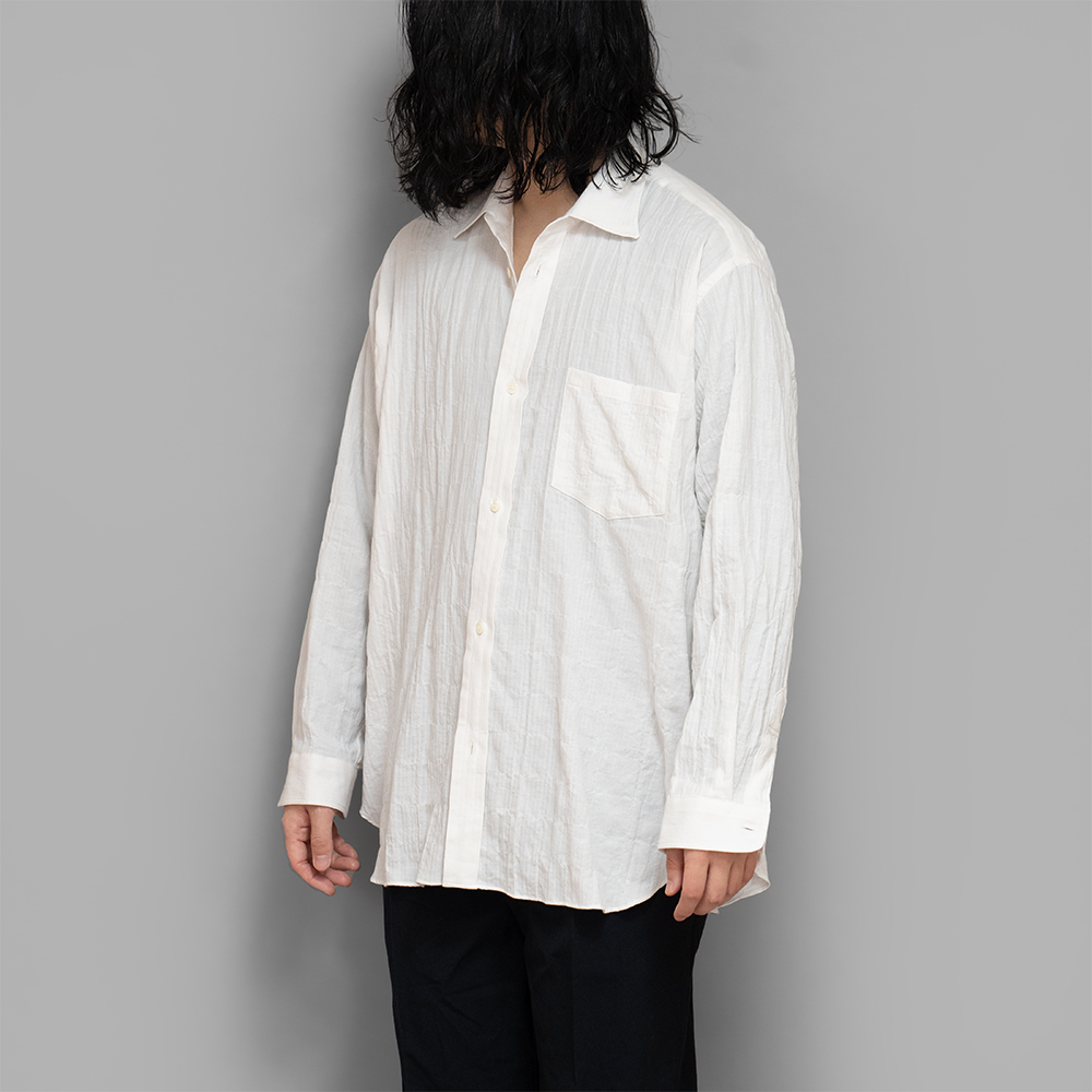 ENCOMING / Classic Long Sleeve Shirt (White)