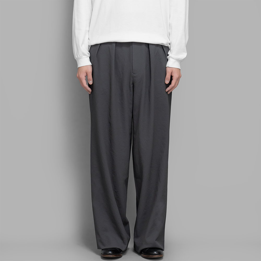 m’s braque / Tucked Baggy Pants (Charcoal Grey-26SS)