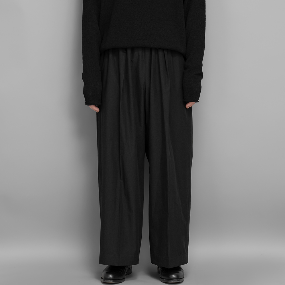 POSTELEGANT / High Count Cotton Extra Wide Trousers