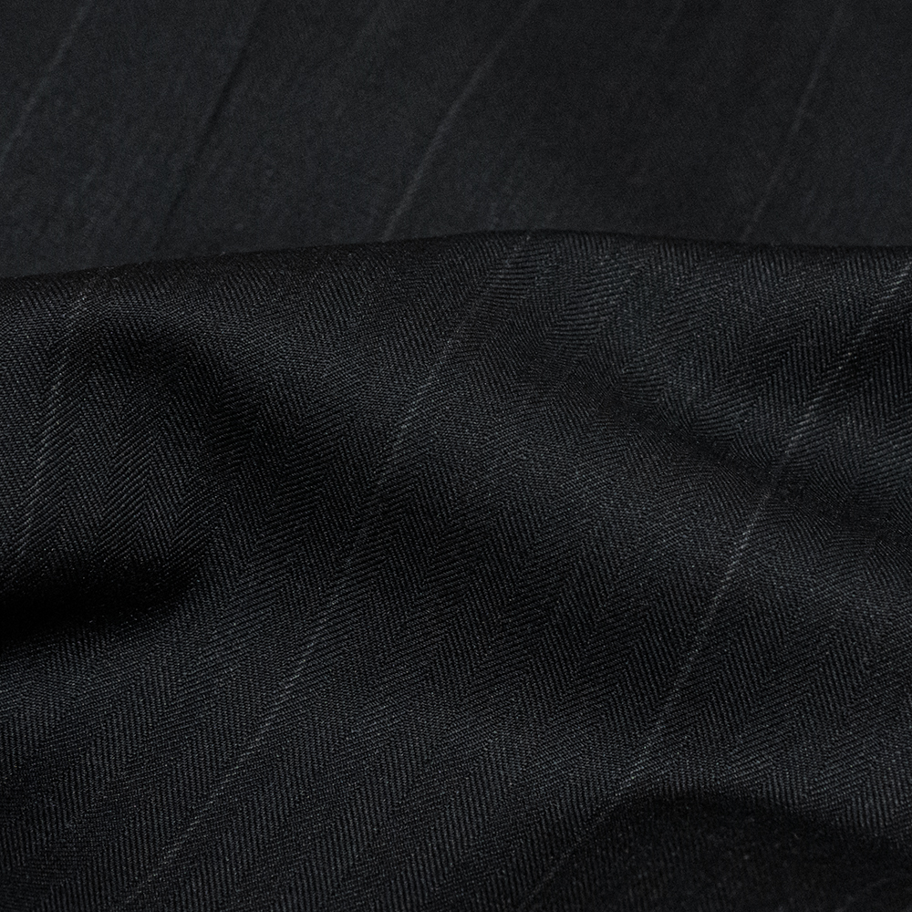 BLUEFACED WOOL TWO-TUCK SLACKS