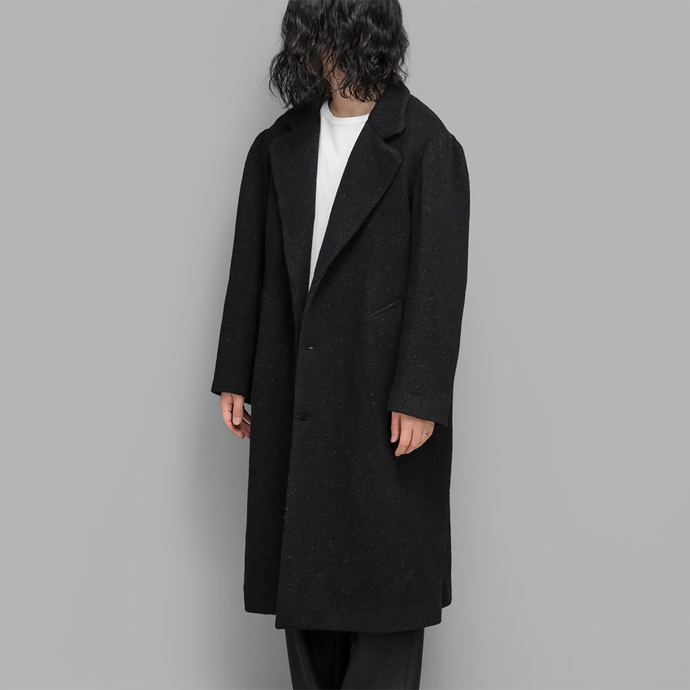 ANSNAM / 手織りツイード チェスターコート