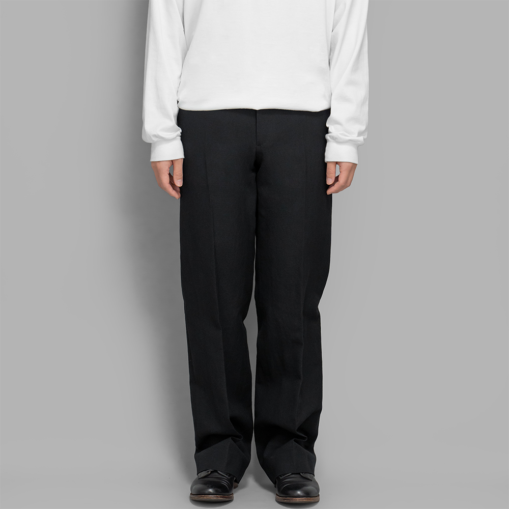 AURALEE / Wool Cotton Linen OX Drawstring Pants
