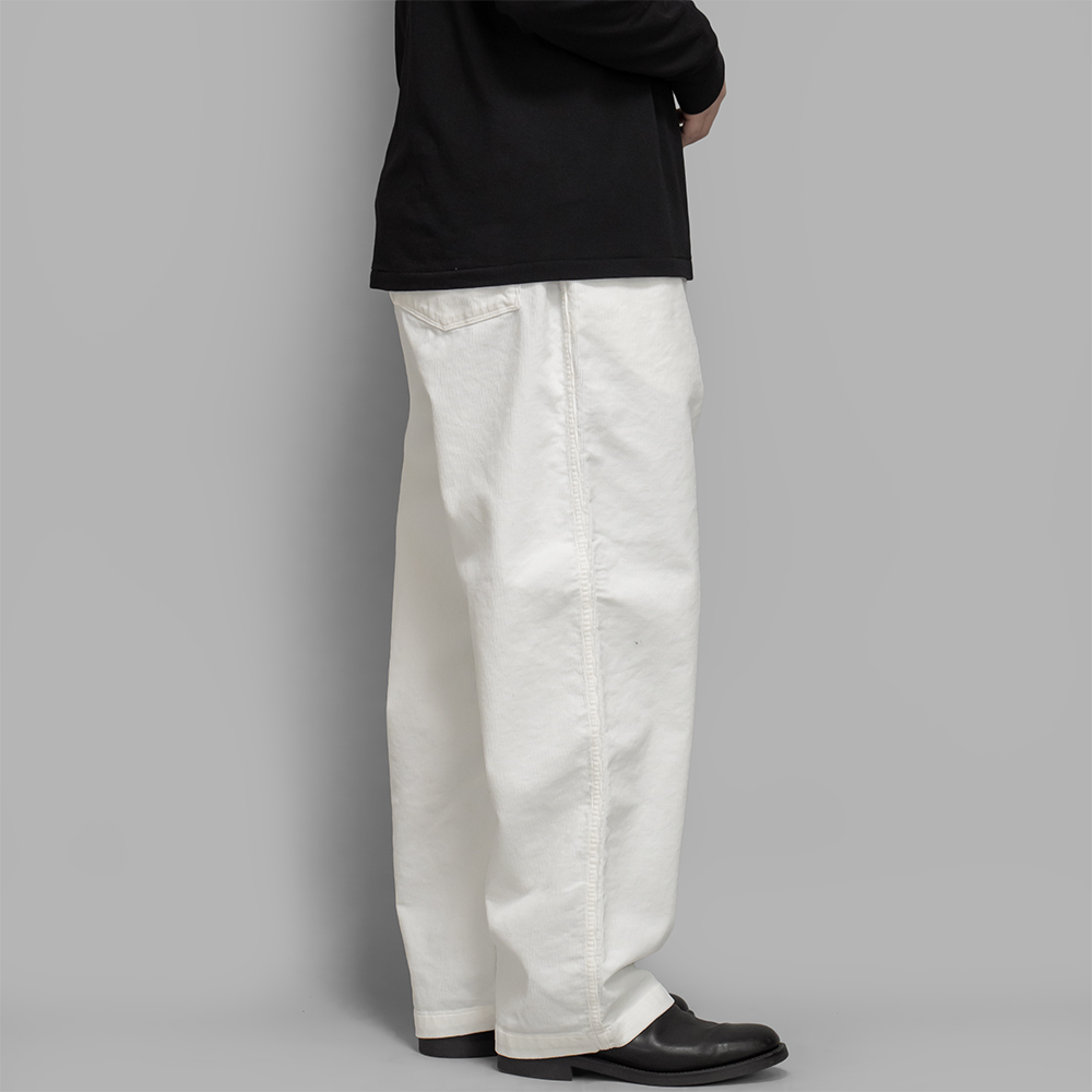 COMOLI / コーデュロイ ドローストリングパンツ (White) | twelve