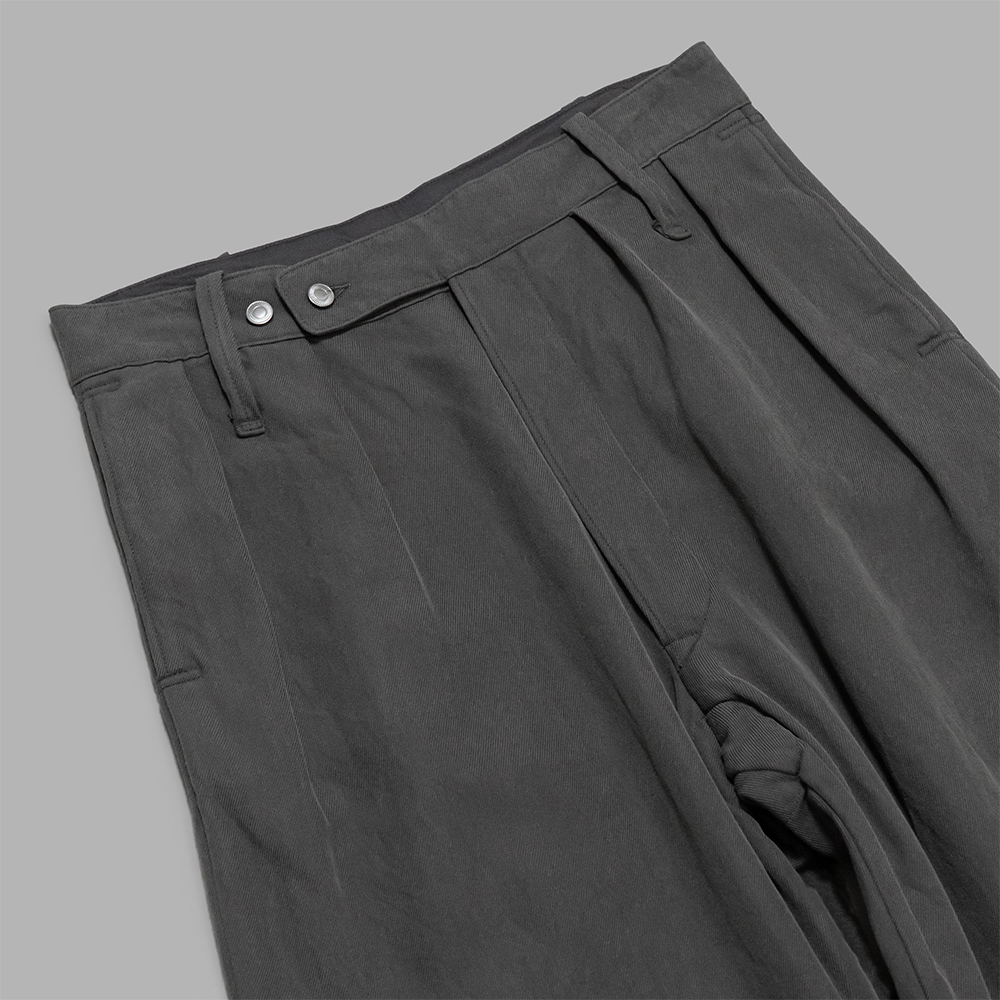 A.PRESSE / Vintage Silk Cotton WW2 British Army Trousers (Gray