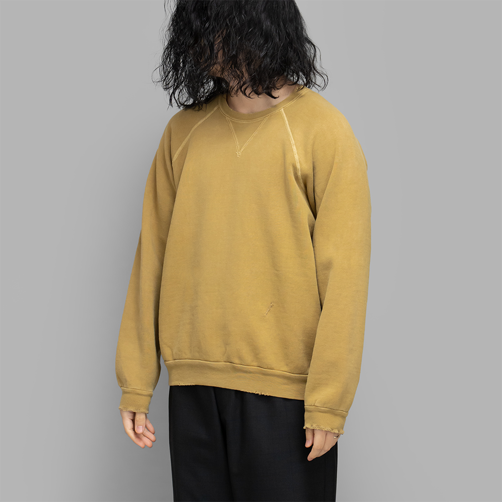 A.PRESSE / Vintage Double V Sweatshirt (Gold)