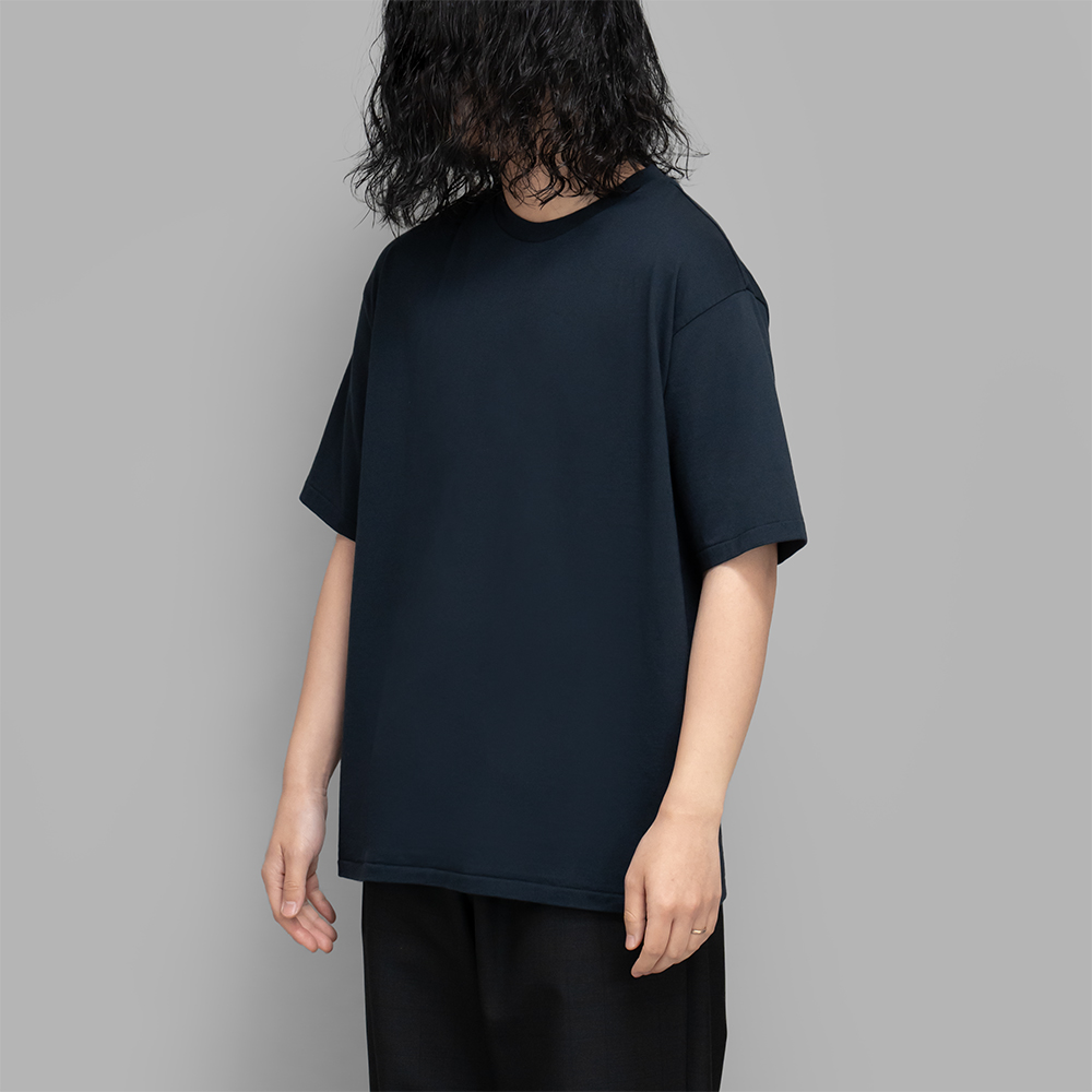 A.PRESSE / Cashmere Blend S/S T-Shirt (Dark Navy)