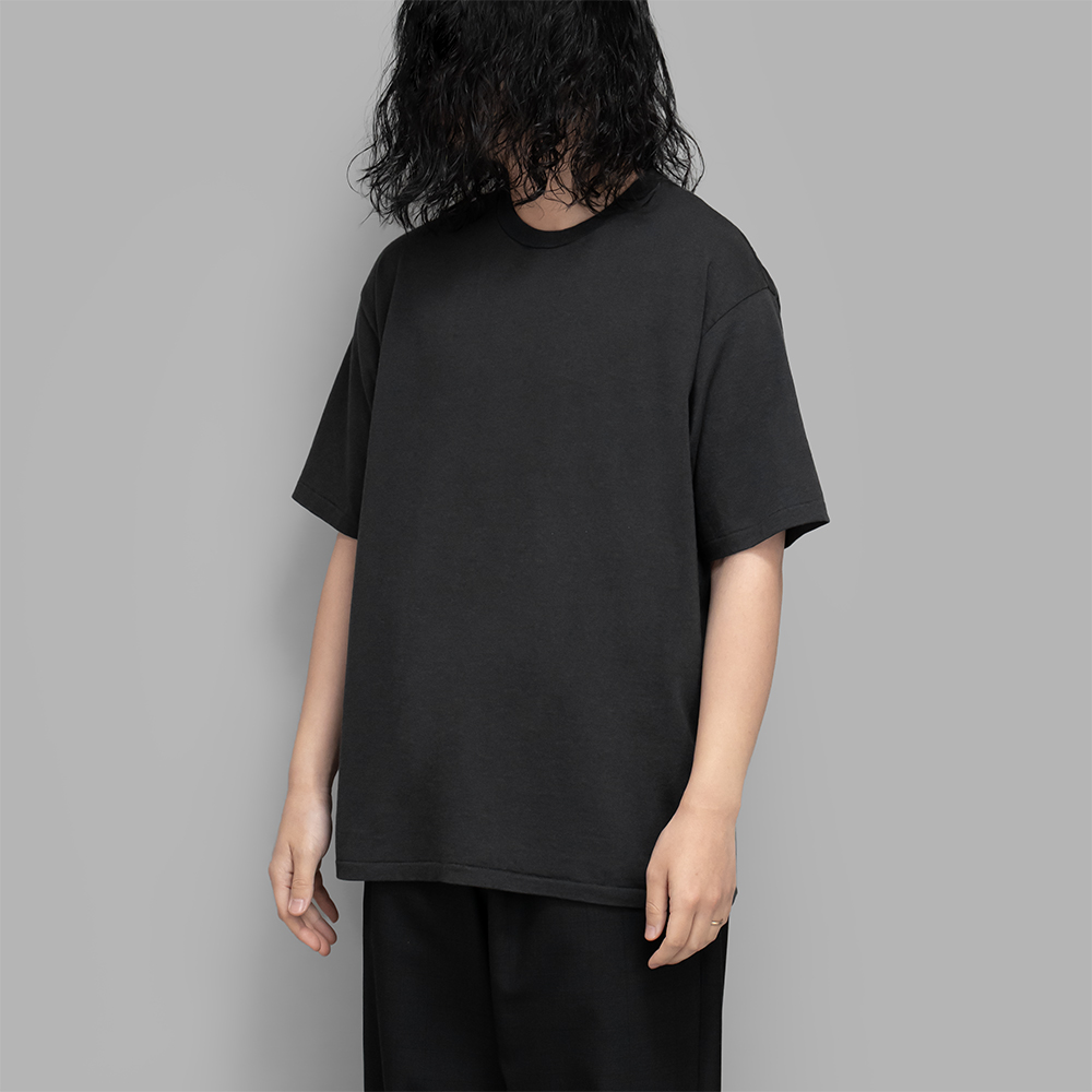 A.PRESSE / Cashmere Blend S/S T-Shirt (Charcoal)