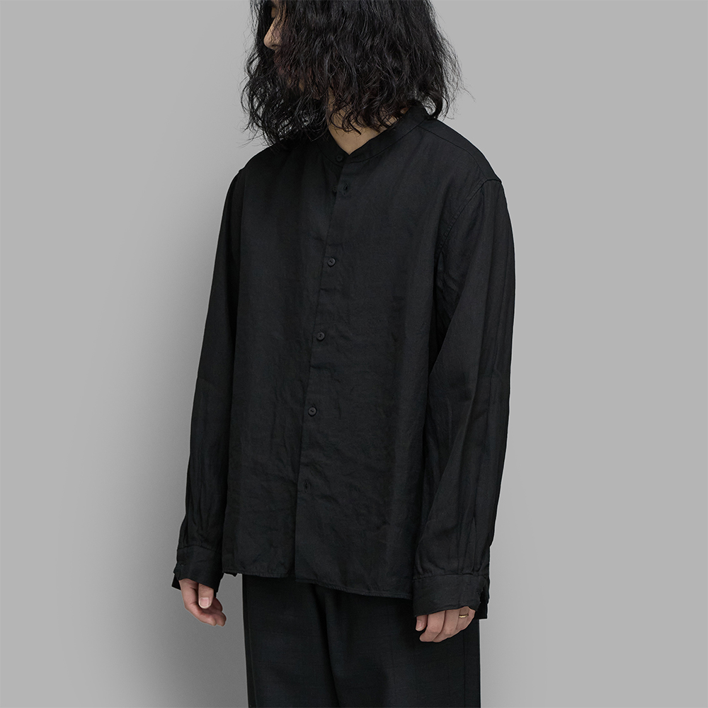 MITTAN / 和紙大麻シャツ (黒)