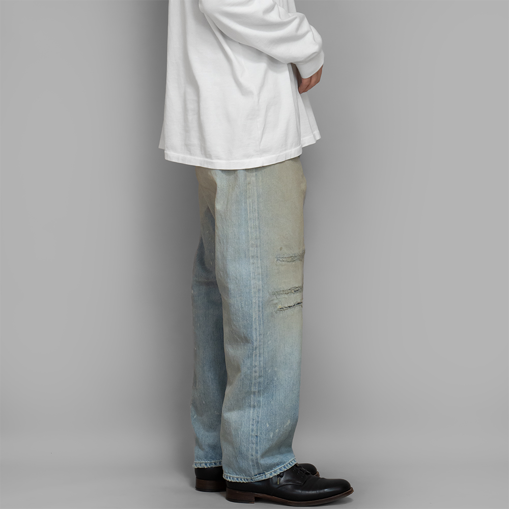 A.PRESSE / No.37 Washed Wide Denim Pants (Bleach) | twelve A.PRESSE / No.37 Washed Wide Denim Pants (Bleach) | twelve