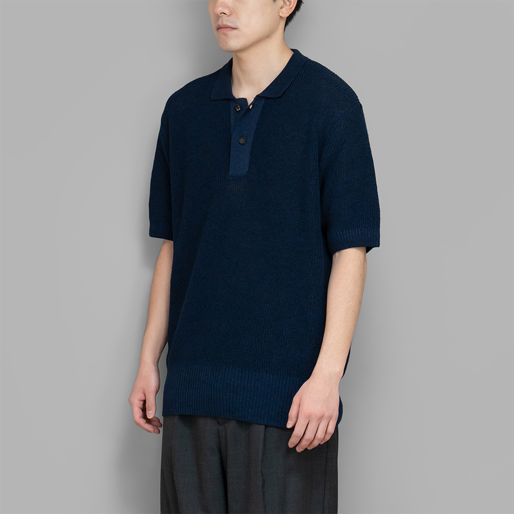 POSTELEGANT / Washi Paper Wool Knit Polo