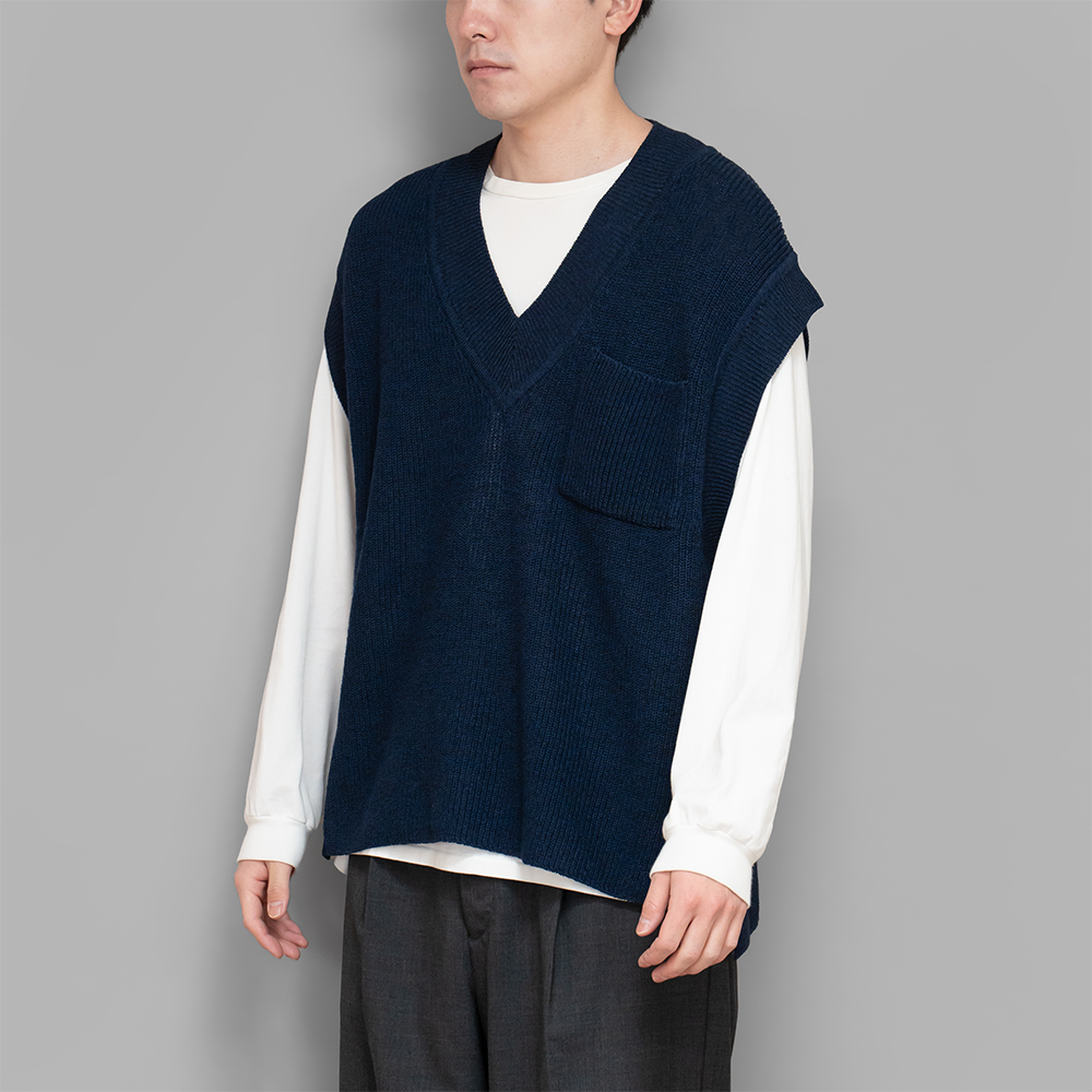 POSTELEGANT / Washi Paper Wool Knit Vest