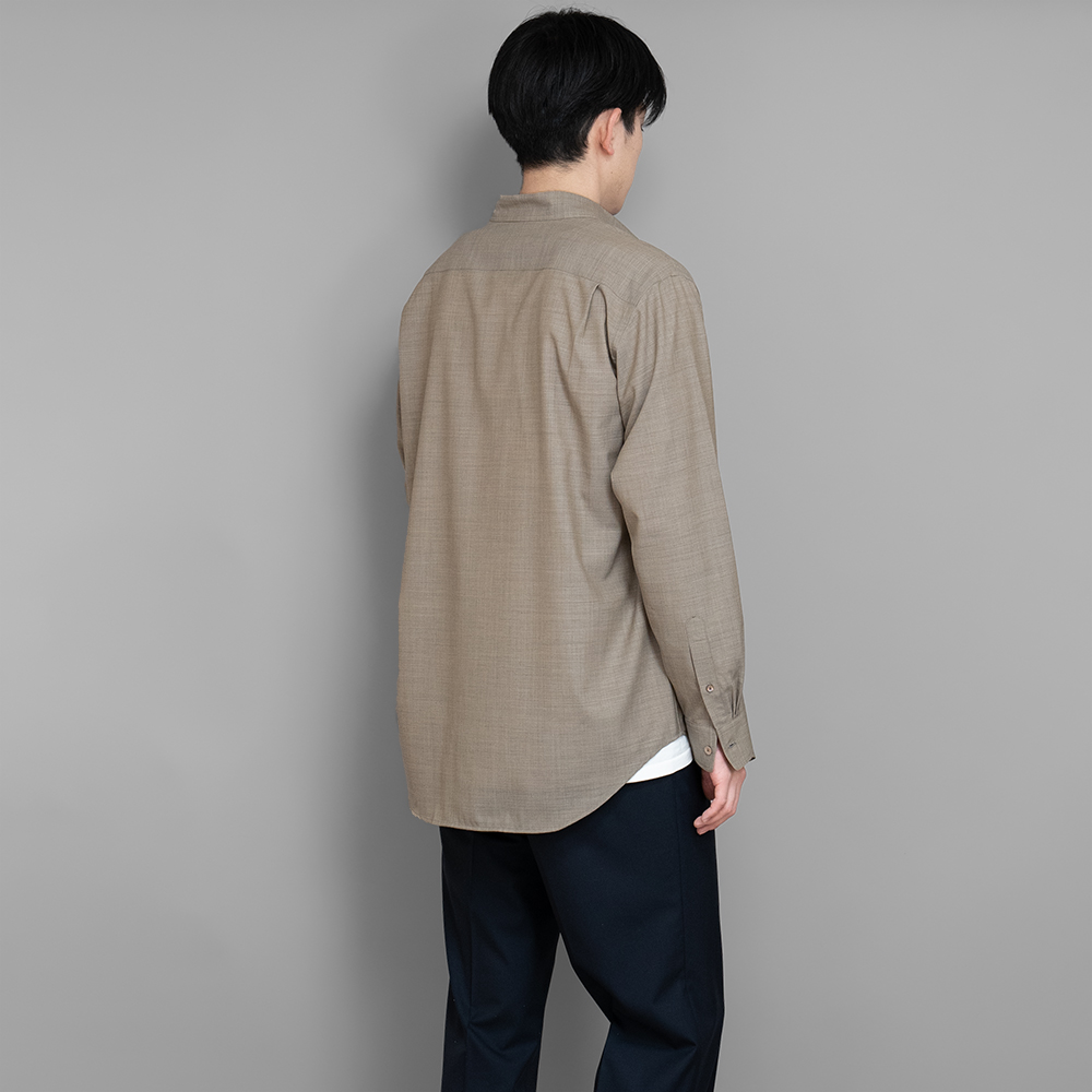 AURALEE / Super Fine Tropical Wool Shirt (Gray Beige)