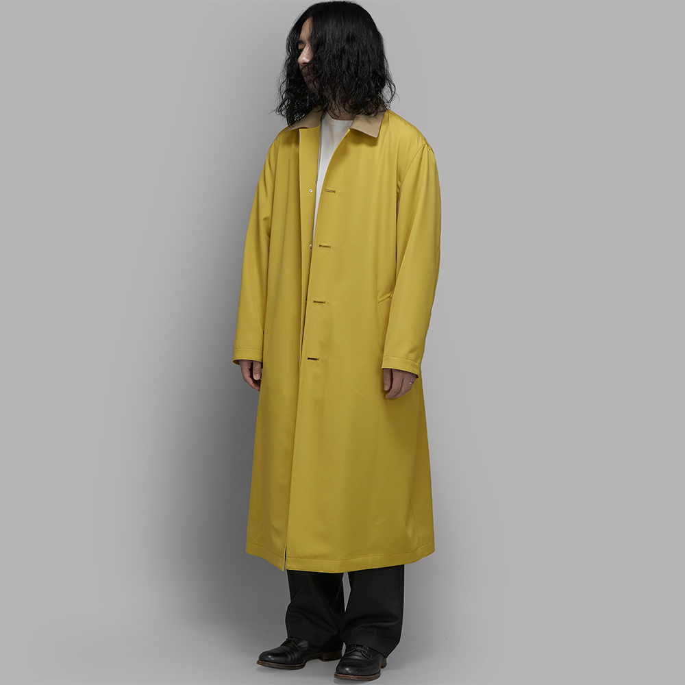 AURALEE / Wool Max Canvas Coat (Mustard Yellow)