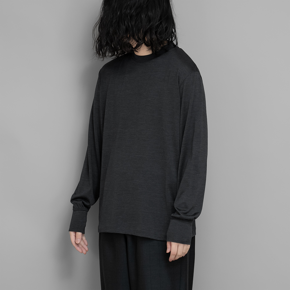 MAATEE&SONS / Silk Long Sleeve Tee (C.Grey) | twelve