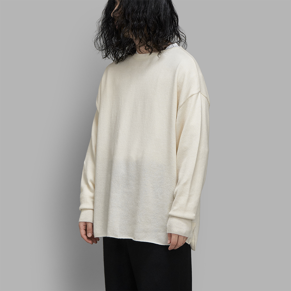 COMOLI / カシミヤ和紙 コモリニット (Ecru) | twelve