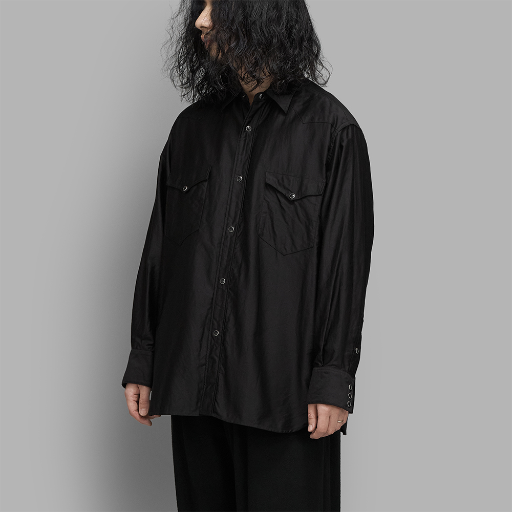 COMOLI / コットン ウエスタンシャツ