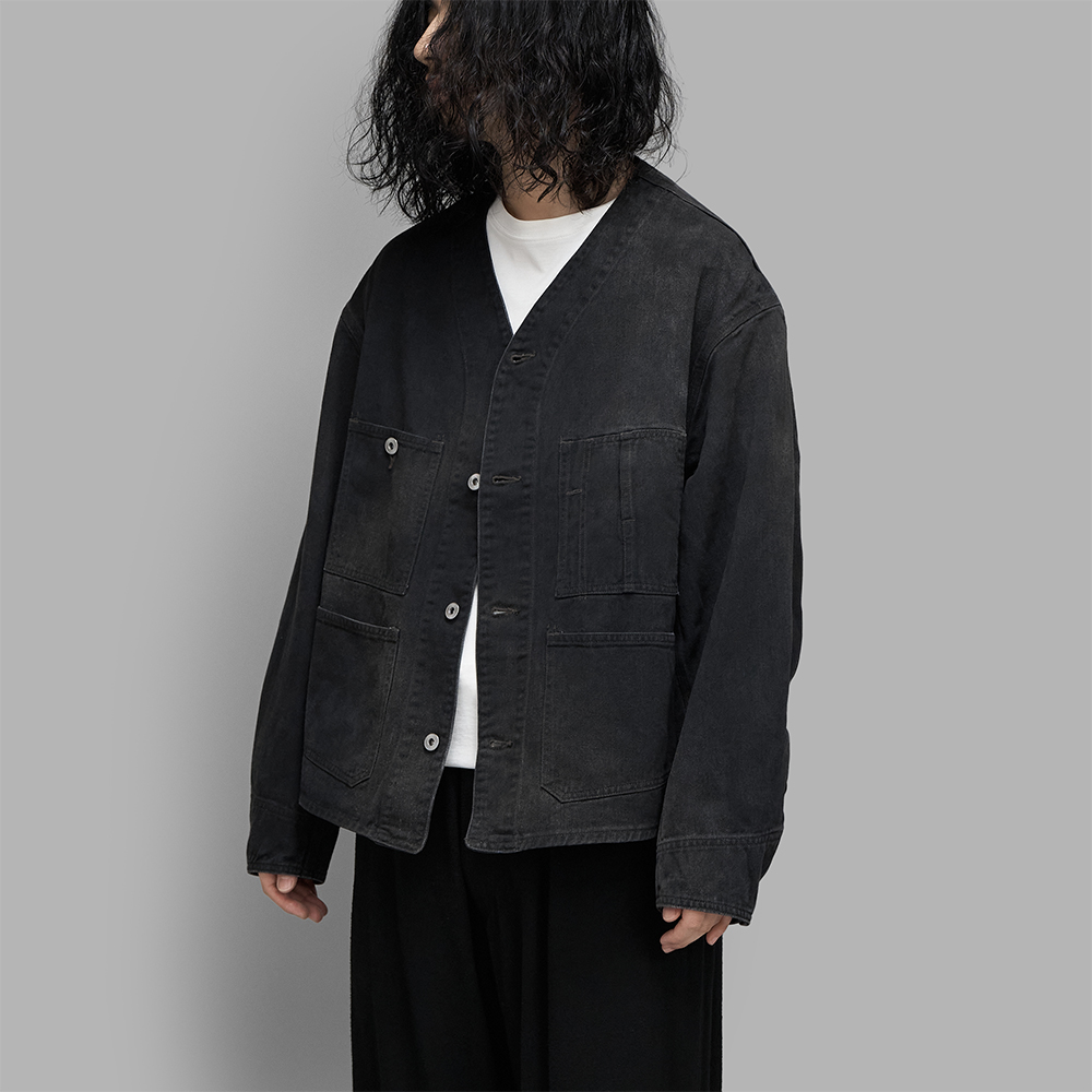 A.PRESSE / Vintage Black Denim Engineer Jacket