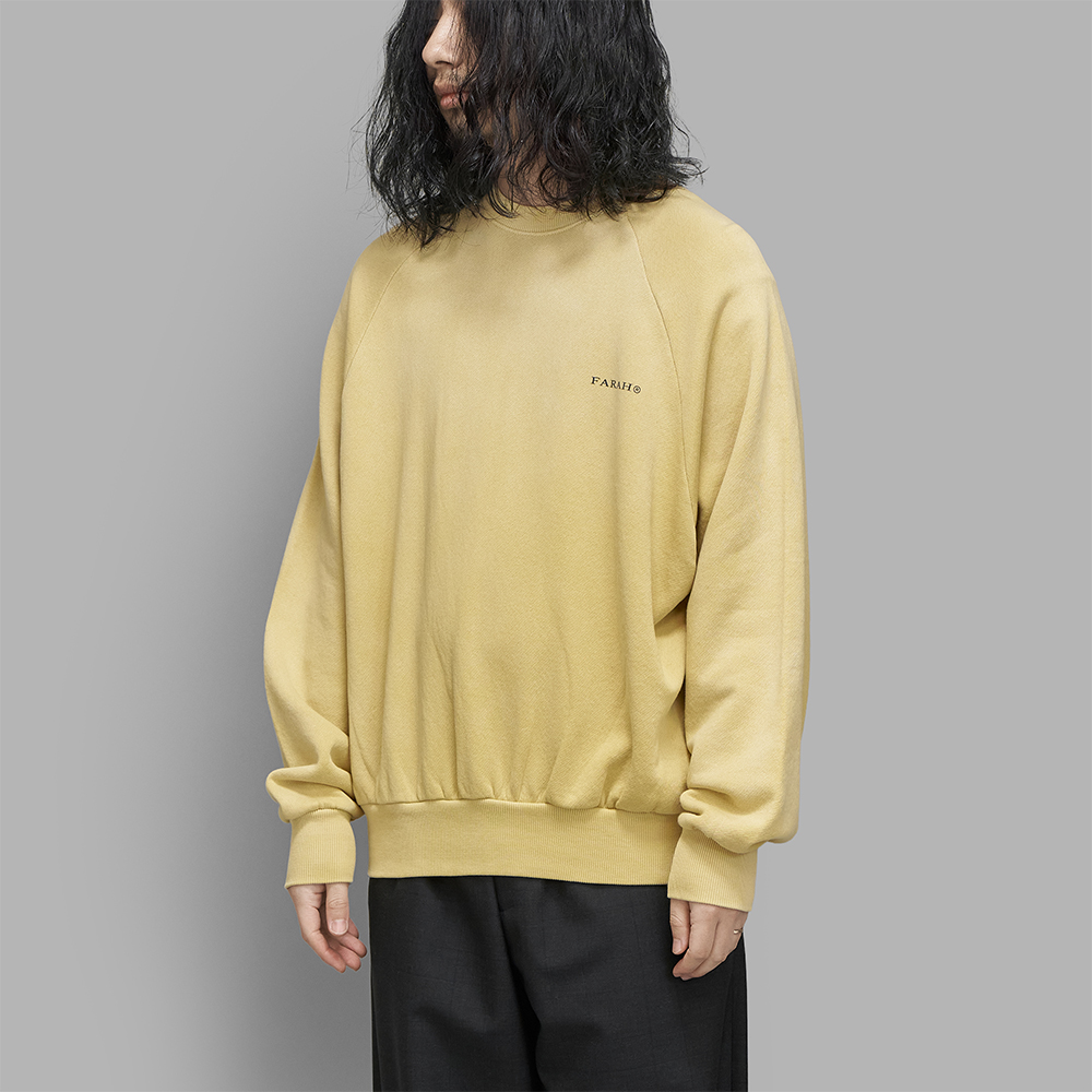 FARAH / Vintage Crewneck Sweatshirt (Yellow)