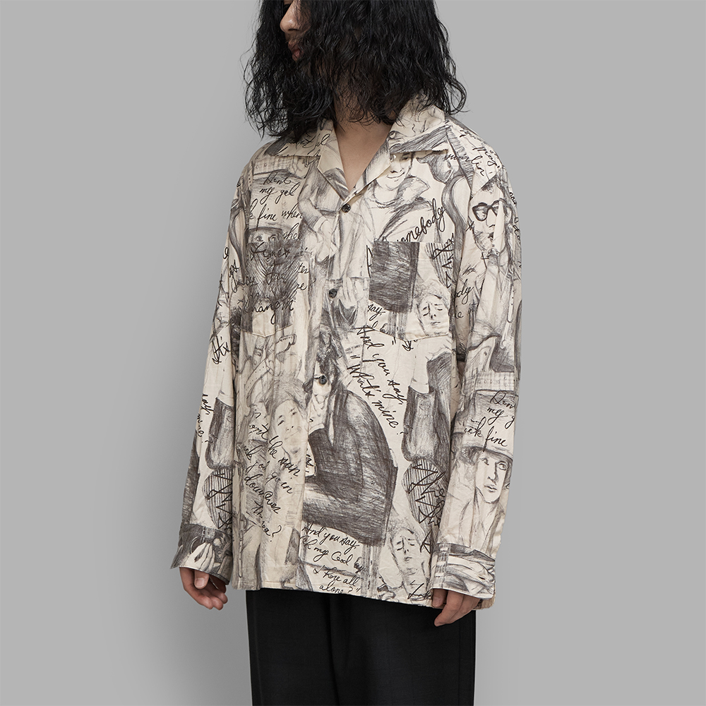 BLACKBIRD / Open Collar Shirt