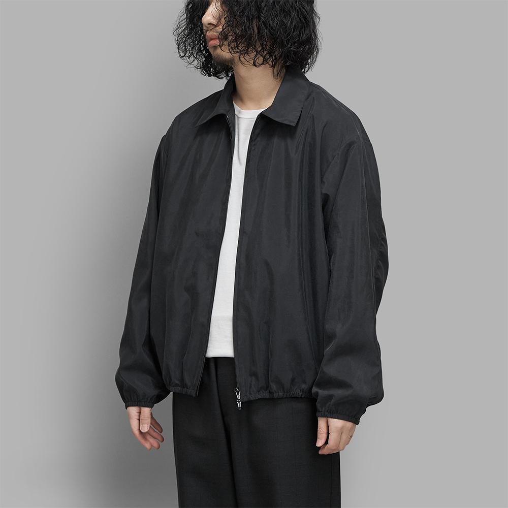 ssstein / Silk Nylon Collared Zip Jacket