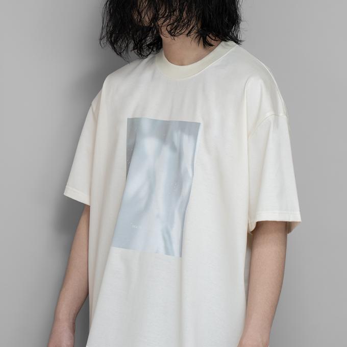 stein / Print Tee Mercerised Cotton -Water- (White) | twelve