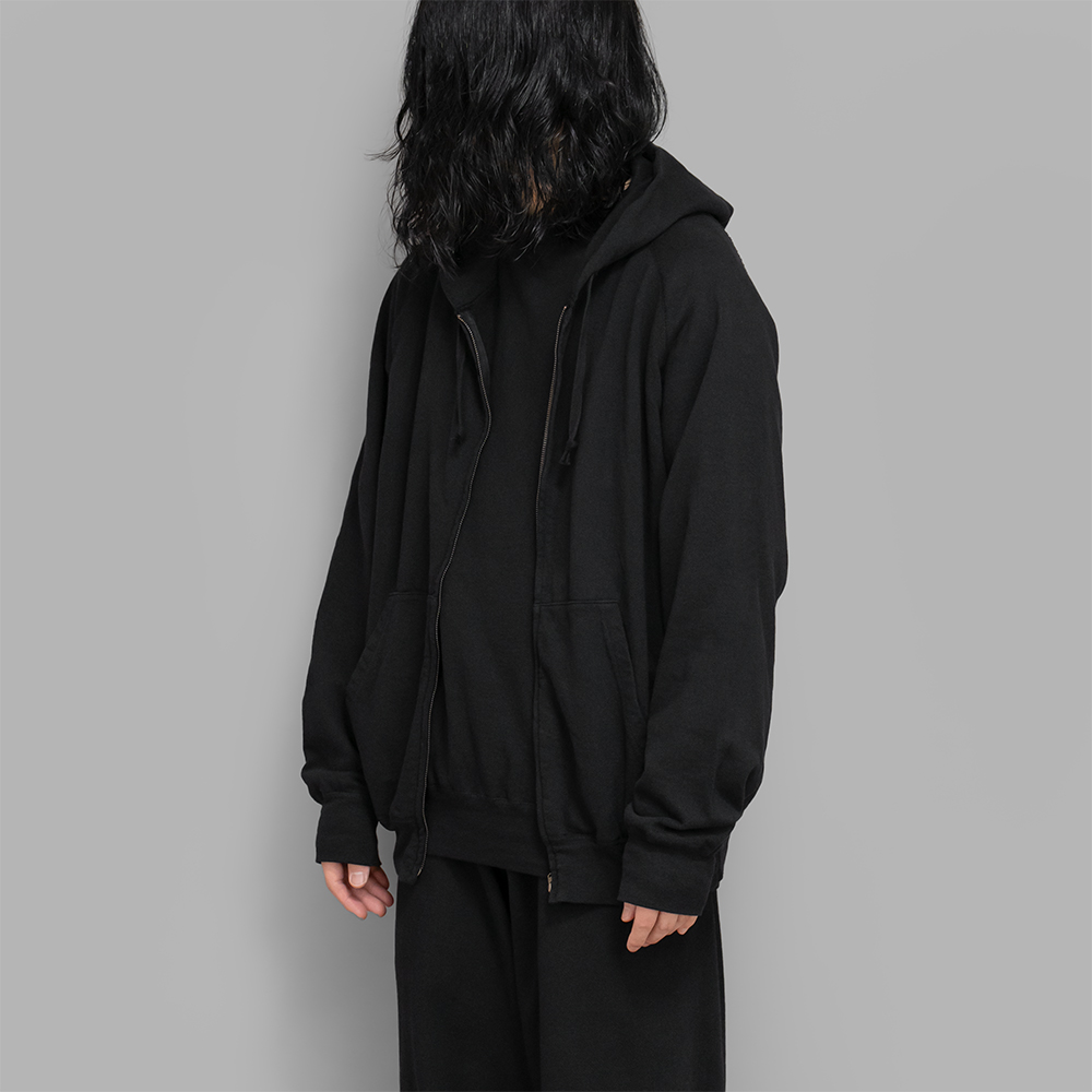 COMOLI / LW コットン裏毛 ジップパーカ
