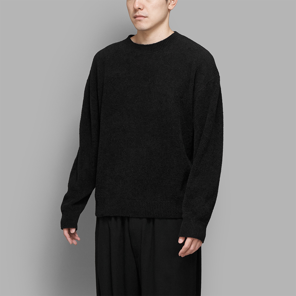 COMOLI / コットンシャギー クルーネックニット