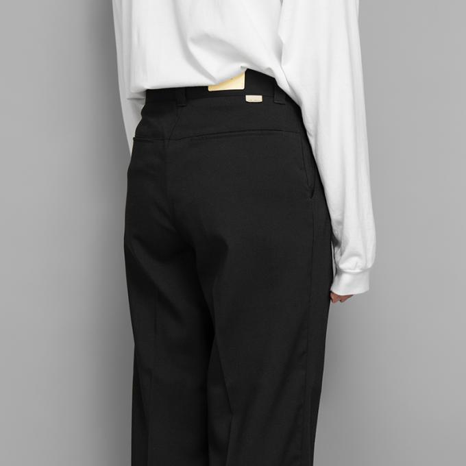 FARAH / Three Tuck Wide Pants (Hopsack-Black) | twelve