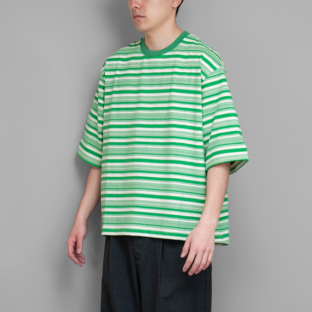 POLYPLOID / T Shirt #B (Green/Off White)