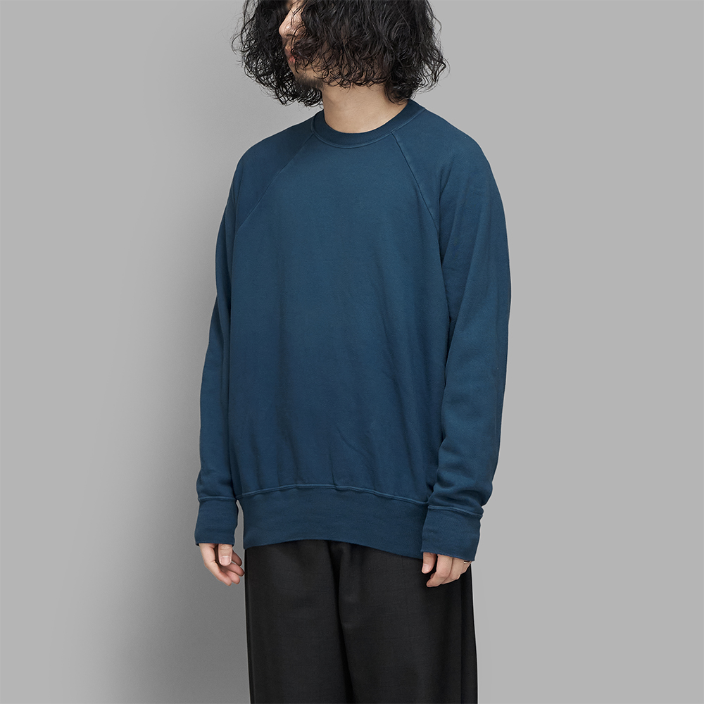 A.PRESSE / Vintage Light Weight Sweatshirt (Blue)