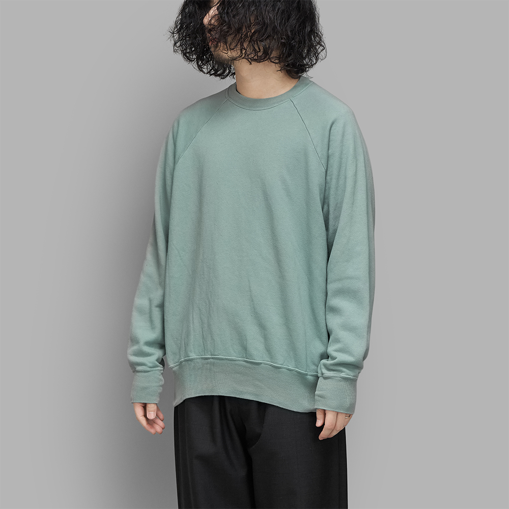 A.PRESSE / Vintage Light Weight Sweatshirt (Green)