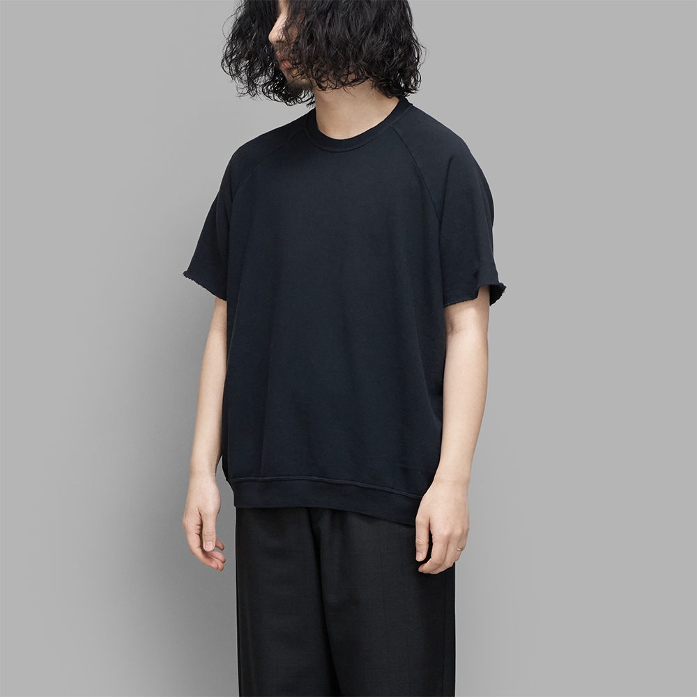 A.PRESSE / Vintage Light Weight S/S Sweatshirt (Black)