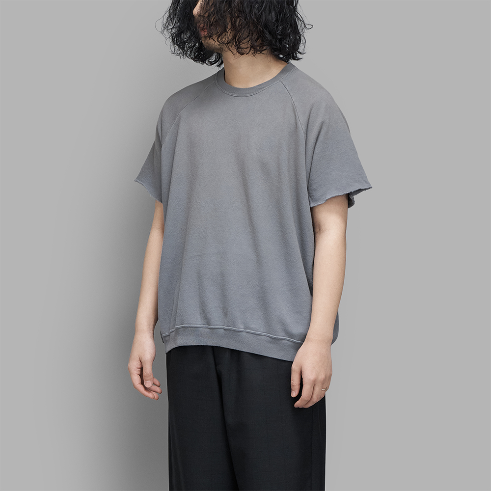 A.PRESSE / Vintage Light Weight S/S Sweatshirt (Gray)