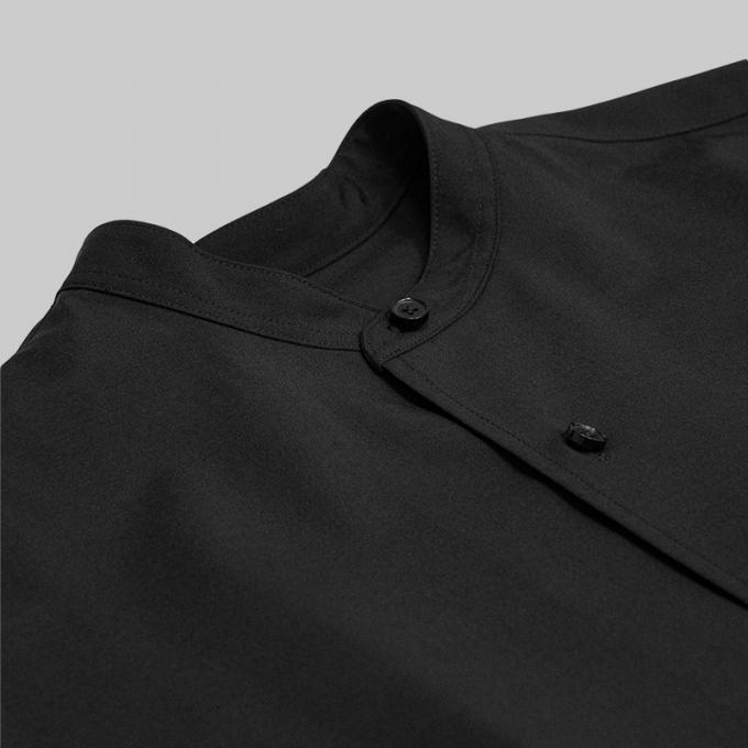 un/unbient / Stand Collar Shirt (Black) | twelve
