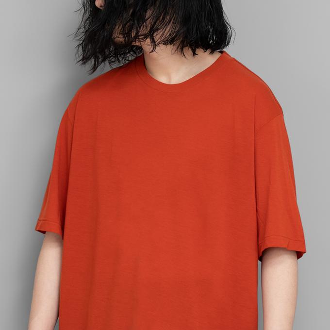 AURALEE / Super Soft Wool Jersey Tee (Red) | twelve