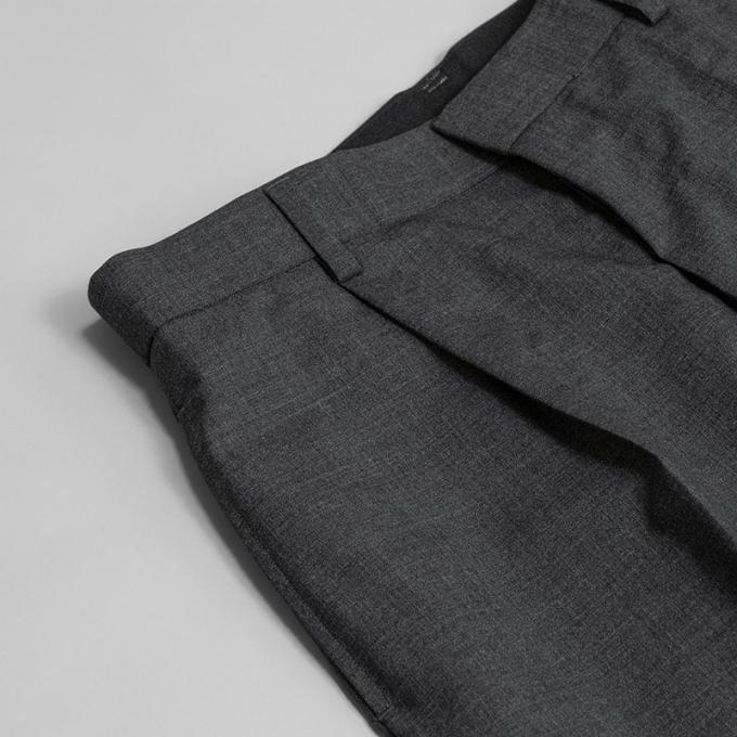 WIRROW / Wool Tropical Wide Slacks (Gray) | twelve