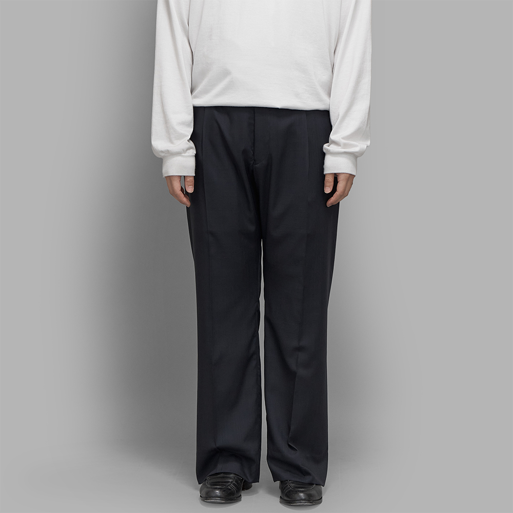 MAATEE&SONS / MUSOU Trousers H Wool (Navy)
