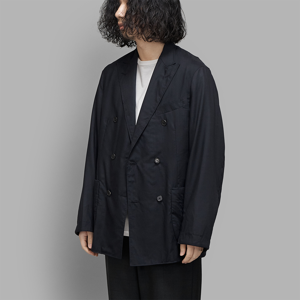 MAATEE&SONS / H Wool MUSOU ギャザージャケット (Navy)